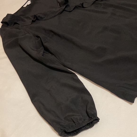 Silk J. Jill black blouse. - Picture 4 of 8